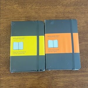 TWO Moleskine Legendary Notebooks - one squared and one ruled